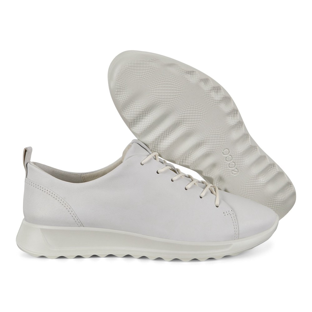 ECCO Womens Sneakers White - Flexure Runner - TNX-425308